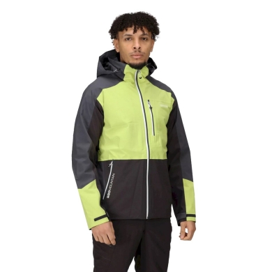 Regatta Regenjacke Bosfield (wasserdicht, atmungsaktiv) grau/lime Herren