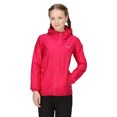 Regatta Regenjacke Lever II (wasserdicht, atmungsaktiv) pink Kinder