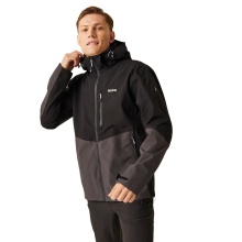 Regatta Wanderjacke Bosfield II (wasserdicht, atmungsaktiv) dunkelgrau/schwarz Herren