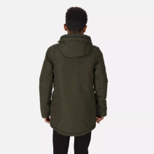 Regatta Winterjacke Paddrick Parka (warm und wasserdicht) khaki/grün Kinder