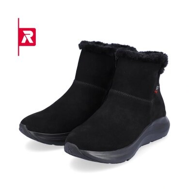 Rieker Winterstiefel 42170-00 Rauhleder (Stiefel mit seitlichen Reissverschluss und Innenfutter) schwarz Damen