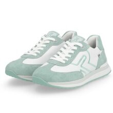 Rieker Sneaker Evolution (Glattleder) 42509-81 weiss/tealblau Damen