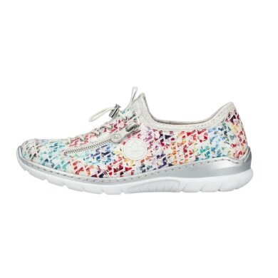 Rieker Sneaker (Kunstleder) L3252 weiss/bunt Damen