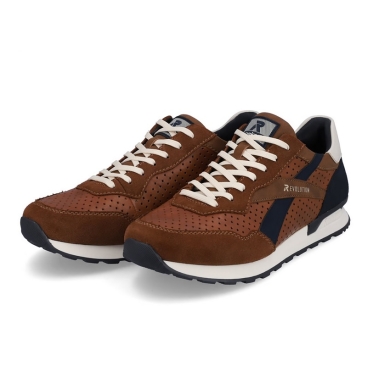 Rieker Sneaker Evolution (Glattleder) U0302-24 dunkelbraun/blau Herren