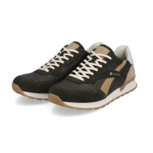 Rieker Sneaker Evolution (Glattleder) U0302-24 dunkelgrün/beige Herren