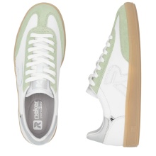 Rieker Sneaker Low San Diego (Glattleder) weiss/mint Damen