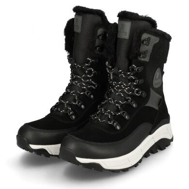 Rieker Winterstiefel Evolution W0066-00 (Stiefel mit seitlichen Reissverschluss und Innenfutter) schwarz/grau Damen