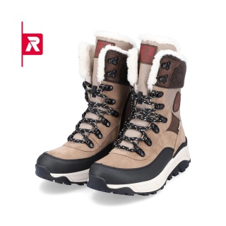 Rieker Winterstiefel Evolution W0066-64 (Stiefel mit seitlichen Reissverschluss und Innenfutter) beigebraun Damen