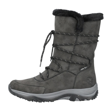 Rieker Winterstiefel M9684-45 Kunstleder (Stiefel mit seitlichen Reissverschluss und Innenfutter) grau Damen