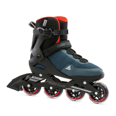 Rollerblade Inline Skates Sirio 80 (Rollen: 80mm/82A, Kugellager: SG5) orionblau/orange Herren