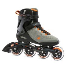 Rollerblade Inline Skates Sirio 90 (Rollen: 90mm/84A, Kugellager: SG7) grau/orange Herren