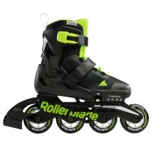 Rollerblade Inline Skates Microblade (Rollen: 72mm/80A, Kugellager: SG3) schwarz/grün Kinder