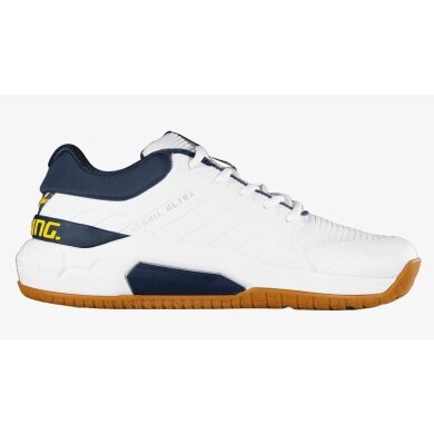 Salming Hallen-Indoorschuhe Recoil Ultra Stabilität/Dämpfung weiss/navyblau Herren