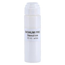 Signum Pro Saitenstift für Logo-Beschriftung - Flasche 30ml - weiss