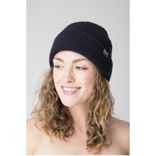 super natural Wintermütze City Beanie (Merinowolle, ideale Thermoregulation) dunkelblau - 1 Stück