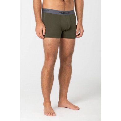 super natural Boxershort Base Mid 175g - Merinowolle - Unterwäsche olivegrün Herren