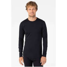 super natural Unterwäsche Langarmshirt Base 230 - Merionwolle - schwarz Herren