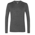 super natural Unterwäsche Langarmshirt Base 230 - Merionwolle - grau meliert Herren