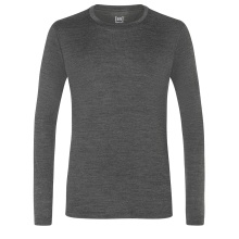 super natural Unterwäsche Langarmshirt Base 230 - Merionwolle - grau meliert Herren