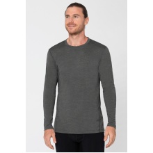 super natural Unterwäsche Langarmshirt Base 230 - Merionwolle - grau meliert Herren