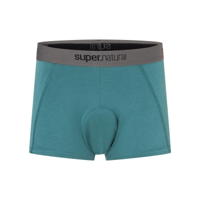 super natural Boxershort Bike Merino Unstoppable Padded (ergonomisches Sitzpolster) hydroblau Herren