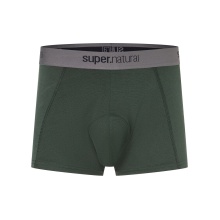 super natural Boxershort Bike Merino Unstoppable Padded (ergonomisches Sitzpolster) dunkelgrün Herren