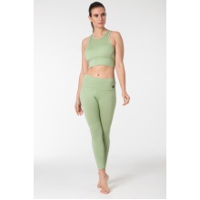 super natural Sporthose Super Tights (Merinowolle, weicher Tragekomfort, atmungsaktiv) enganliegend hellgrün Damen