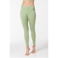 super natural Sporthose Super Tights (Merinowolle, weicher Tragekomfort, atmungsaktiv) enganliegend hellgrün Damen