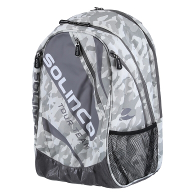 Solinco Rucksack Tour Team Camo (Hauptfach, Schlägerfach) weiss