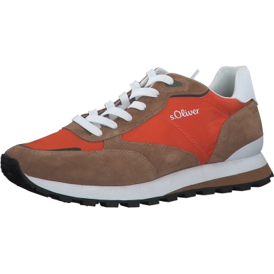 s.Oliver Sneaker 5-13667-20-639 mit Soft Foam - Leder - 2023 orange Herren