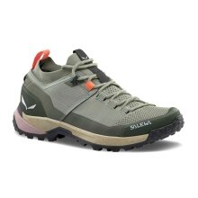 Salewa Wanderschuhe Puez Knit Powertex (Trekking, wasserdicht, atmungsaktiv) olivegrün Damen