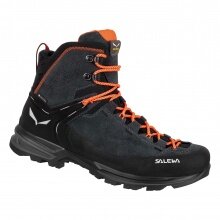 Salewa Wanderschuhe MTN Trainer 2 Mid GTX (Alpine, Veloursleder, wasserdicht) onyxschwarz Herren