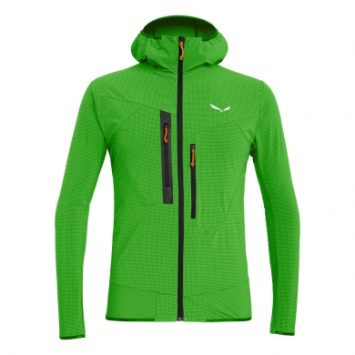 Salewa Funktionsjacke Puez 2 Durastretch mit Kapuze grün Herren