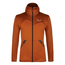 Salewa Trekking-Fleecejacke mit Kapuze Puez Melange Polarlite orange melange Herren