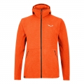 Salewa Fleecejacke Nuvolo mit Kapuze (warm, atmungsaktiv) orange Herren