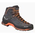 Salewa Wanderschuhe Mtn Trainer Mid GTX (Trekking, wasserdicht) asphaltgrau/orange Herren