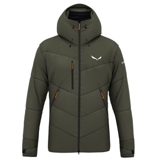 Salewa Daunenjacke Ortles Heavy 2 Powertex Extreme (wasser- und winddicht) dunkelolivgrün Herren