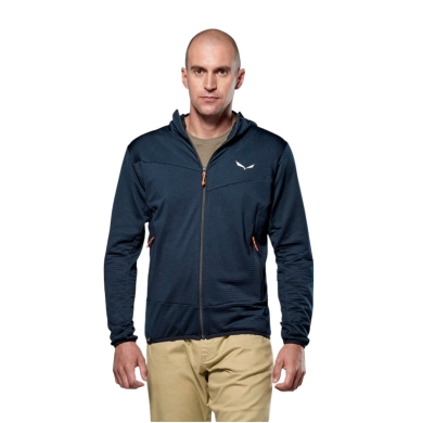 Salewa Fleecejacke Puez Altavia Polarlite HD (mit Kapuze, weiches Material) navyblau Herren