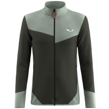 Salewa Fleecejacke Puez Waffle Hybrid Polarlite (weich, schnelltrocknend) dunkelolivgrün Herren