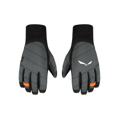 Salewa Winterhandschuhe Ortles Twr - warm, winddicht und atmungsaktiv - schwarz/grau Herren