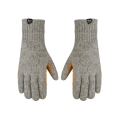 Salewa Woll-Handschuhe (Vollleder-Innenhand) Walk Wool - atmungsaktiv, warm, 100% wolle - grau/gelb Herren/Damen