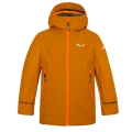 Salewa Isolations-Winterjacke Sella Powertex TirolWool® (warm, wasserdicht, strapazierfähig) orange Jungen