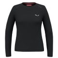 Salewa Langarmshirt Pedroc Dry (atmungsaktiv, schnelltrocknend, leicht) Unterwäsche schwarz Damen