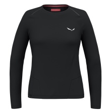 Salewa Langarmshirt Pedroc Dry (atmungsaktiv, schnelltrocknend, leicht) Unterwäsche schwarz Damen