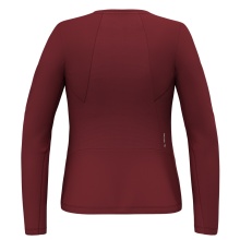 Salewa Langarmshirt Pedroc Dry (atmungsaktiv, schnelltrocknend, leicht) Unterwäsche weinrot Damen