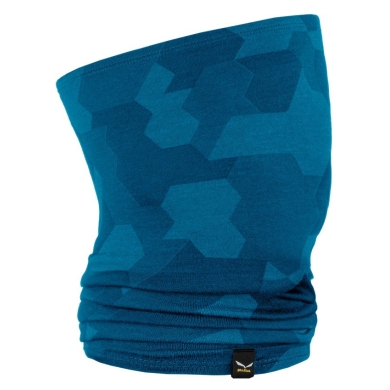 Salewa Schlauchschal (Nackenwärmer) Icono Merino Necktube (warm und atmungsaktiv) blau/camou