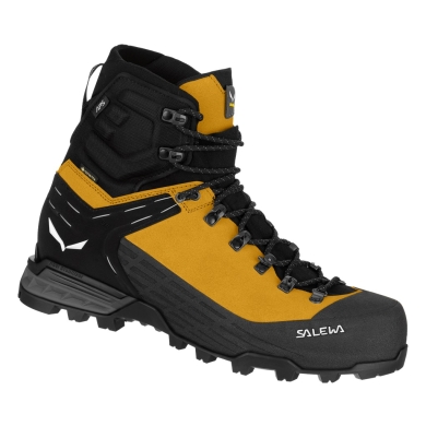 Salewa Wanderschuhe Ortles Ascent Mid GTX (Alpine, Veloursleder, wasserdicht) gold/schwarz Herren