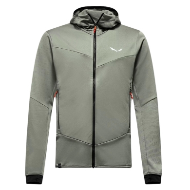 Salewa Fleecejacke Sella Crevasse Hooded Jacket (warm, leicht, hohe Bewegungsfreiheit) shadowgrün Herren