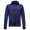 Salewa Fleecejacke Sella Crevasse Hooded Jacket (warm, leicht, hohe Bewegungsfreiheit) denimblau Herren