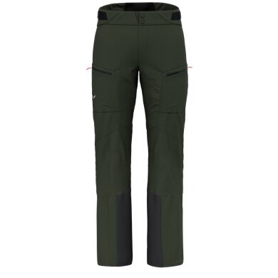 Salewa Softshell-Skihose Sella 3-Lagen Powertex (Hardshellhose, wasserdicht, winddicht) olivegrün Herren